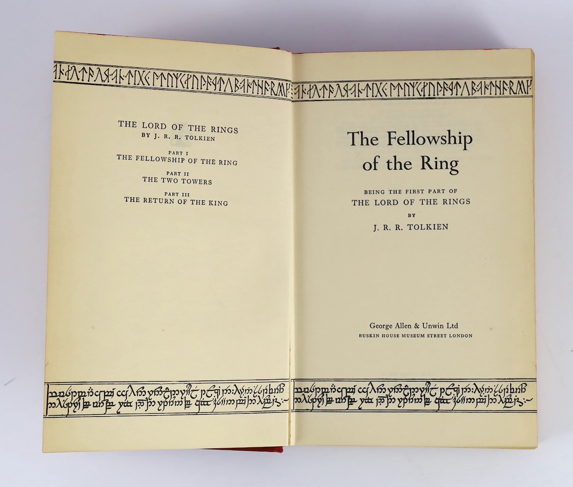 Tolkien, J.R.R - The Lord of the Rings, 3 vols, 1st editions